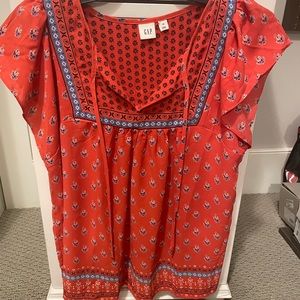 Gap flutter sleeve blouse NWOT